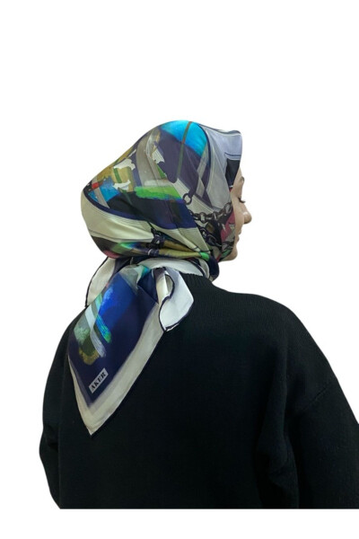 Silk Crepe Satin Scarf 8979701 - 3