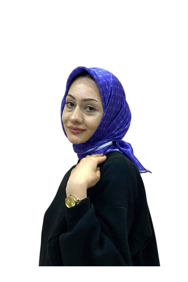 Silk Crepe Satin Scarf 8981701-324 - 1