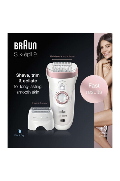 Silk-Epil 9 9720 Sensosmart Epilator Epilating Device SE9720 - 7