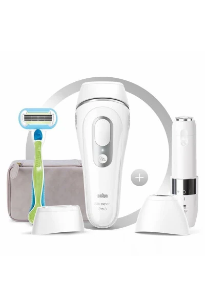 Silk Expert Pro 3 PL3139 300,000 Flash, 2 Head New Generation IPL + FS1000 + Travel Bag - BRAUN