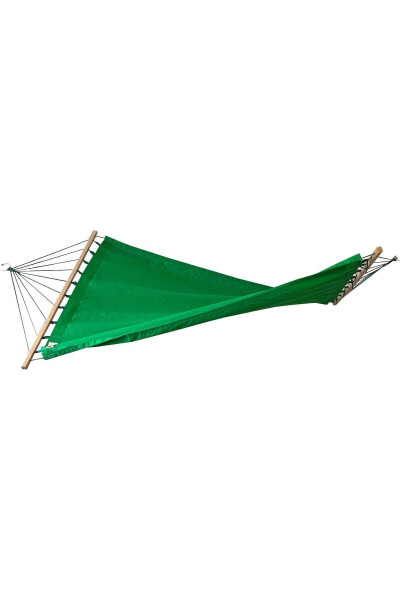 Silk Hammock - Double Person Fabric Green Fabric Hammock Easy Setup Garden Picnic Summer Camping Swing - 3