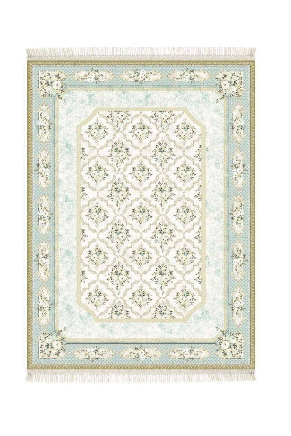 Silk Latex Non-Slip Floor Rug - 1