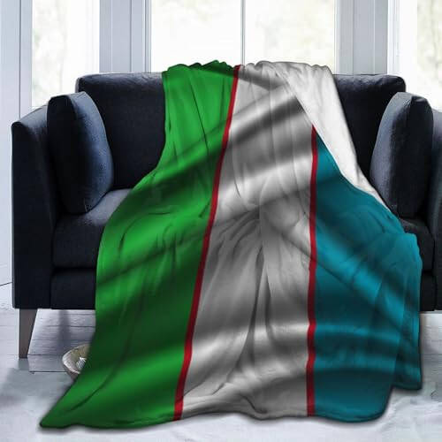 Silk Style Flag of Uzbekistan Throw Blanket for Couch Bed Sofa Super Soft Cozy Throw Blanket 80