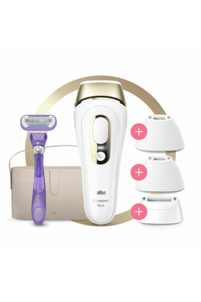 Silk·expert Pro5 Pl5347 New Generation IPL 400,000 Flash IPL 3 Head Hair Removal Device - 1