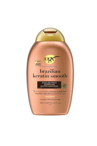 Silliqlashtiruvchi Brazilian Keratin Smooth Sulfatsız Shampo 385 ml - OGX (1)
