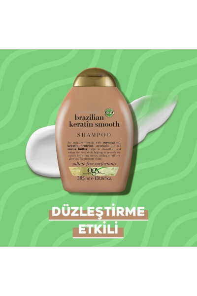 Silliqlashtiruvchi Brazilian Keratin Smooth Sulfatsız Shampo 385 ml - 4