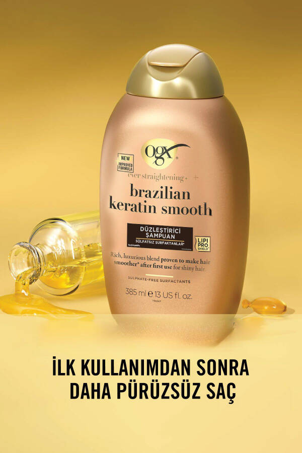 Silliqlashtiruvchi Brazilian Keratin Smooth Sulfatsız Shampo 385 ml - 3