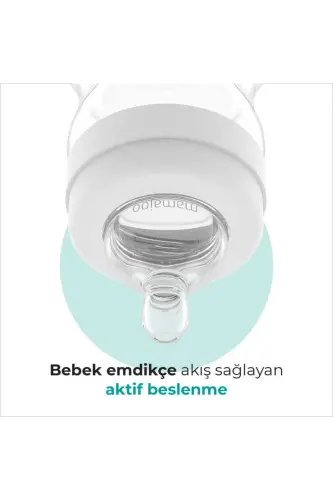 Silver Anti-colic Baby Bottle 250ml, 6 Months, Medium Flow - 14