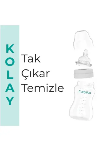 Silver Anti-colic Baby Bottle 250ml, 6 Months, Medium Flow - 6