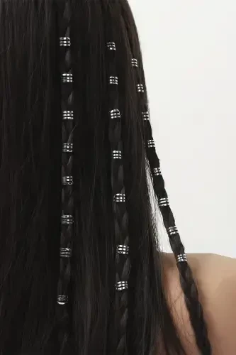 Silver Bohemia Hair Clip Set 6 Pieces-model19 - 1