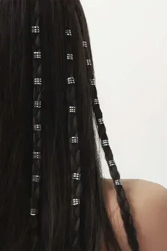 Silver Bohemia Hair Clip Set 6 Pieces-model19 - 3