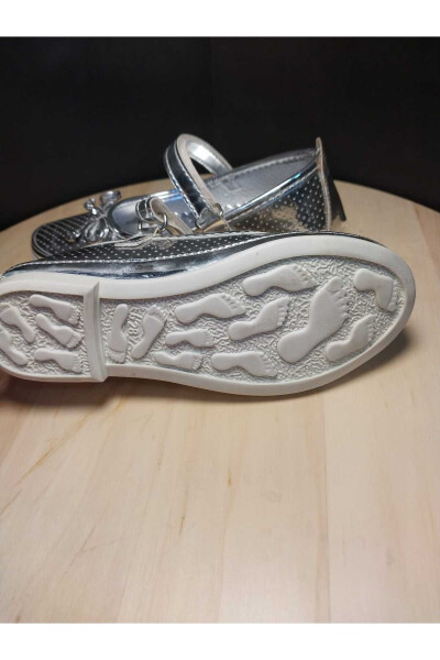 Silver Bow Ballet Flats - 2