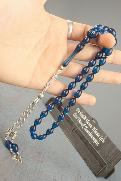 Silver Cut Fire Amber Tasbih - TESBIH OTAĞI (1)