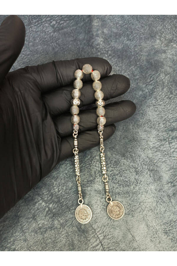 Silver Plated Zaza Prayer Beads with Tassels - 2