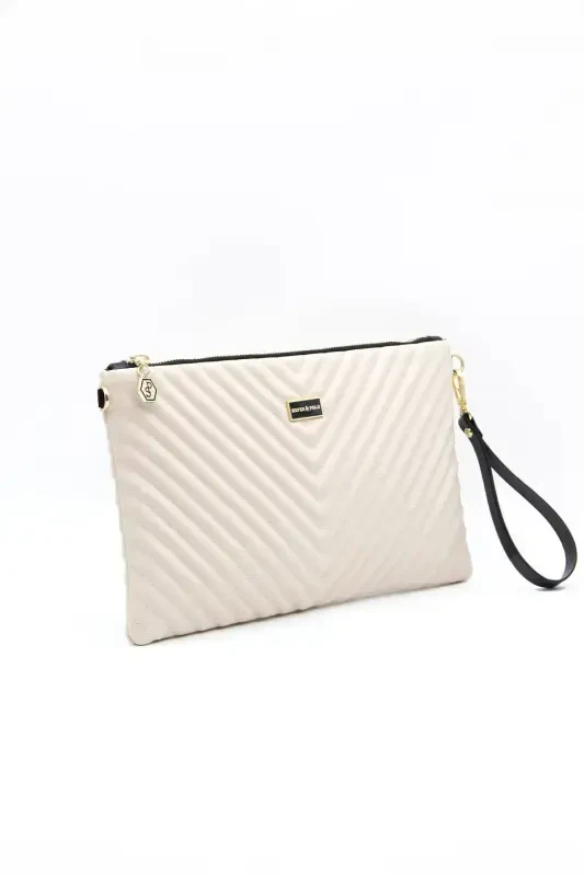 Silver & Polo Beige - Beige Sp1034 Women's Portfolio & Clutch - 3
