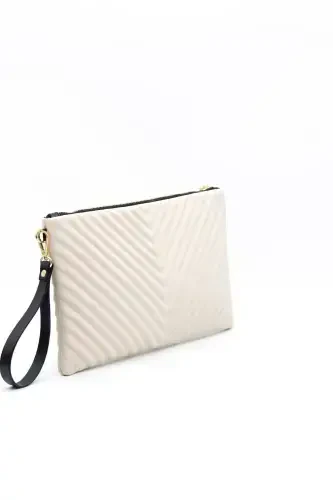 Silver & Polo Beige - Beige Sp1034 Women's Portfolio & Clutch - 4