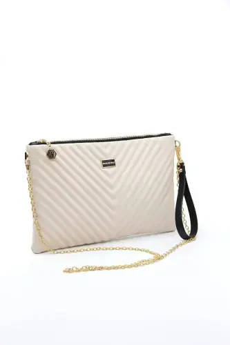 Silver & Polo Beige - Beige Sp1034 Women's Portfolio & Clutch - 5