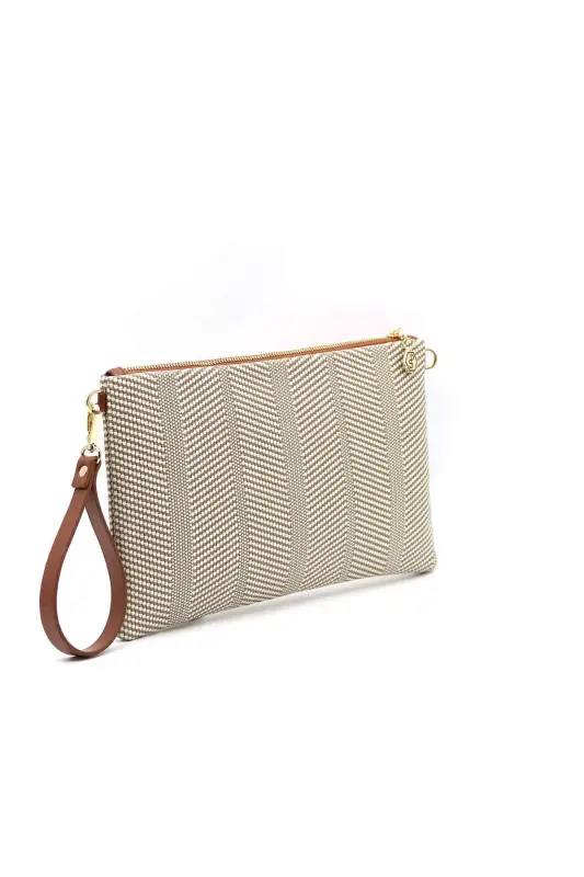 Silver & Polo Бежевый - Таба SP1034 Женский Портфель & Клатч-132 БЕЖ - 4