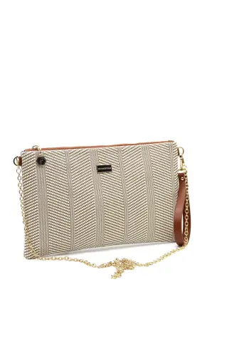 Silver & Polo Бежевый - Таба SP1034 Женский Портфель & Клатч-132 БЕЖ - 5