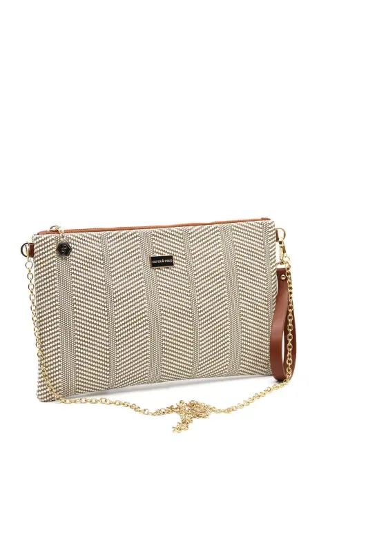 Silver & Polo Бежевый - Таба SP1034 Женский Портфель & Клатч-132 БЕЖ - 5