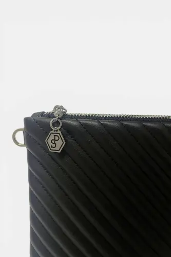 Silver & Polo Black - Black Sp1034 Women's Portfolio & Clutch - 4