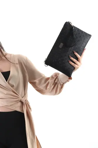 Silver & Polo Black - Black SP1034 Women's Portfolio & Clutch-46 BLACK - 1