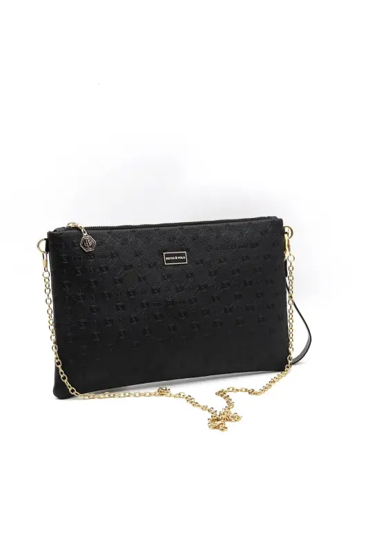 Siyah - Siyah SP1034 Kadın Portföy & Clutch-46 SİYAH - 6