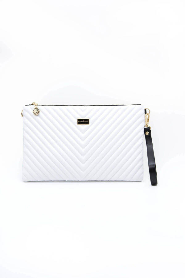 Silver & Polo White - White Sp1034 Women's Portfolio & Clutch - 2