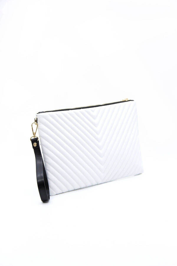 Silver & Polo White - White Sp1034 Women's Portfolio & Clutch - 4