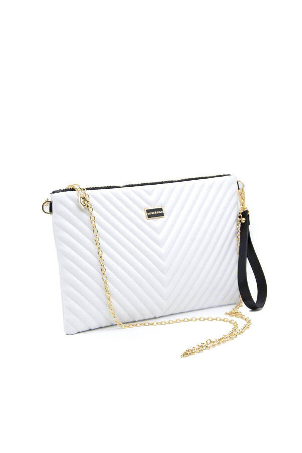 Silver & Polo White - White Sp1034 Women's Portfolio & Clutch - 5