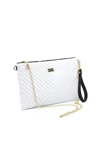 Silver & Polo White - White Sp1034 Women's Portfolio & Clutch - 5