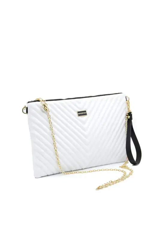 Silver & Polo White - White Sp1034 Women's Portfolio & Clutch - 5