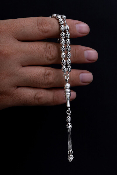 Silver Prayer Beads (Pierced, Medium, 15gr) - 7