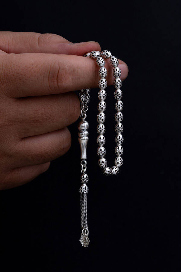 Silver Prayer Beads (Pierced, Medium, 15gr) - 1