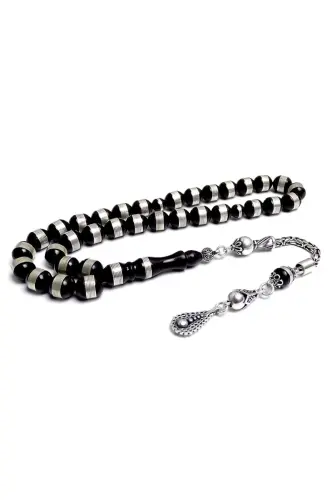 Silver spiral, tasselled prayer beads. - TESBIH RUYASI (1)