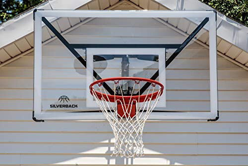 Silverback Deluxe Breakaway Rim with Nylon Net Compatible NXT and Goaliath GoTek In-Ground and Wall-Mounted Basketball Hoops - 12