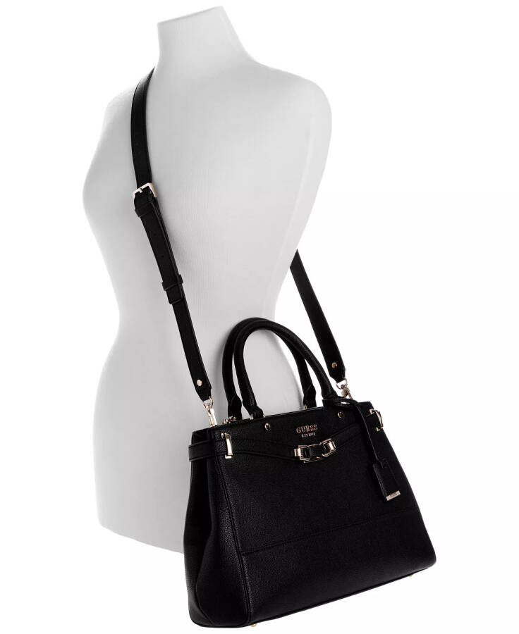 Silvye Medium Luxury Satchel Black - 2