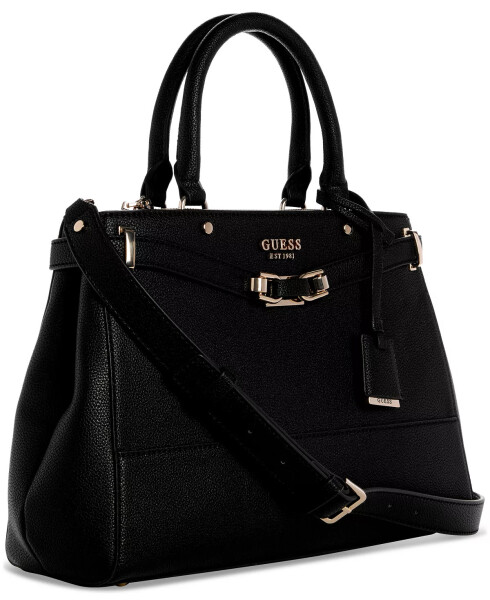 Silvye Medium Luxury Satchel Black - 3