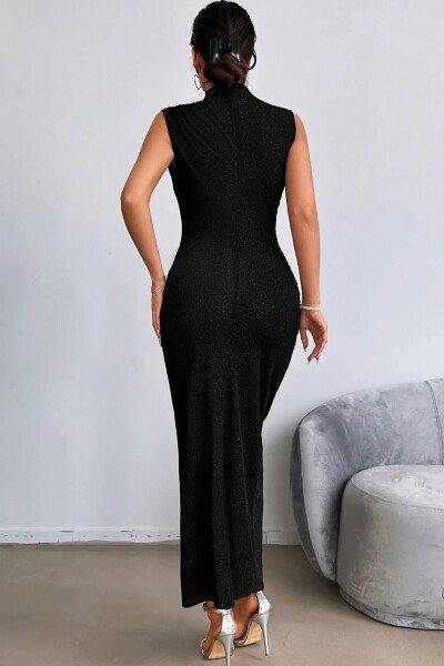 Sim Detailed Draped Evening Dress - 5