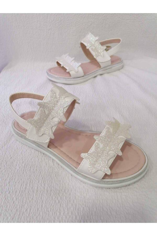 SIM DETAILED PLATFORM GIRLS SANDALS - 4