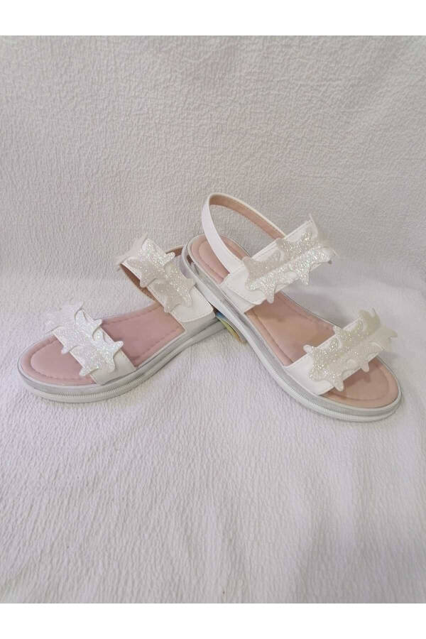 SIM DETAILED PLATFORM GIRLS SANDALS - 6