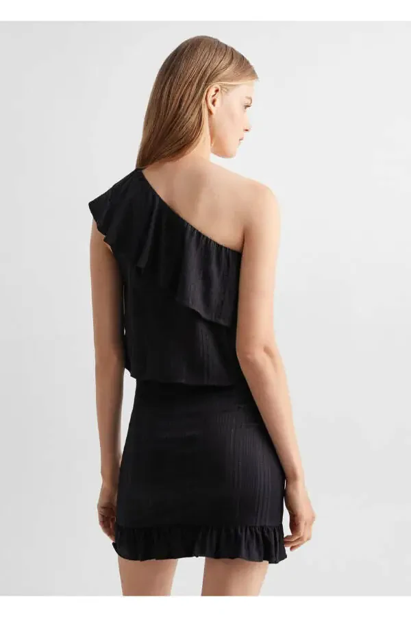 Sim detaylı asimetrik bluz - 4