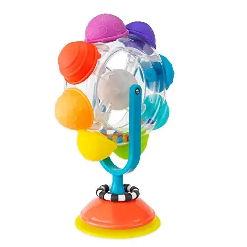 Sassy Rainbow Wheel High Tray Toy, Age 6+ Months - SASSY