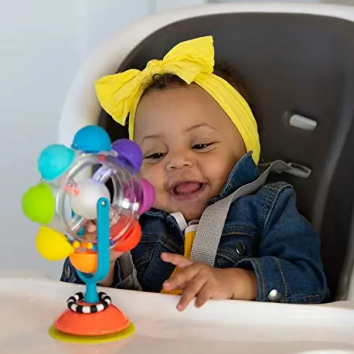 Sassy Rainbow Wheel High Tray Toy, Age 6+ Months - 3