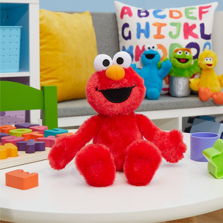 Simgeler Sokak Arkadaşları 8 inç Elmo Sürdürülebilir Peluş Doldurulmuş Hayvan Bebek ve Yürümeye Başlayan Oyuncaklar - 5