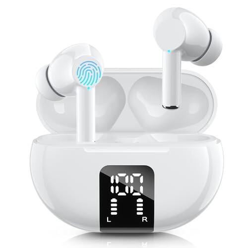 Wired Earbuds, Headphones Earbuds Wired 3.5mm, in-Ear Magnetic Earphones with Mic, Compatible with iPhone iPad Samsung Android Laptop (Black) - 2