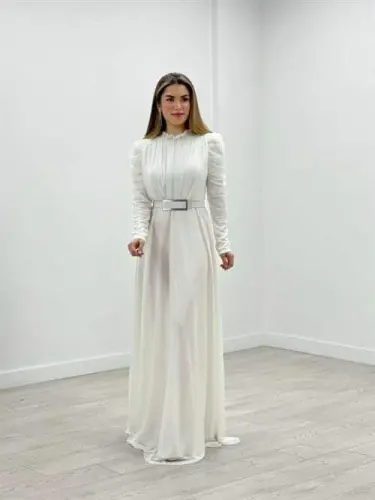 Simli Tül Matodan Tikilgan, Jabılları Bol İdillik Ko'ylak - OQ - 1