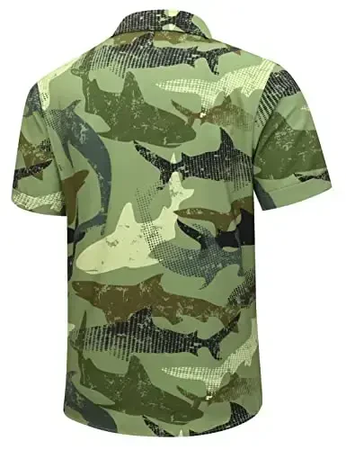 Simmashah Mens Hawaiian Shirt, Short Sleeves Button Down Beach Clothing, Unisex Summer Flamingos Casual Aloha Floral Shirts - 3