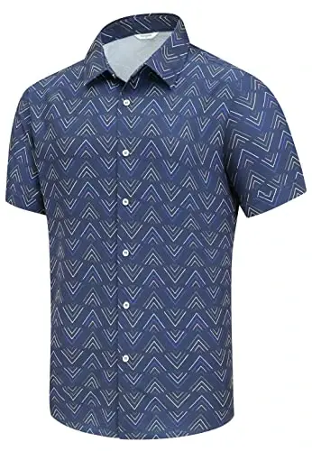 Simmashah Mens Hawaiian Shirt, Short Sleeves Button Down Beach Clothing, Unisex Summer Flamingos Casual Aloha Floral Shirts - SIMMASHAH
