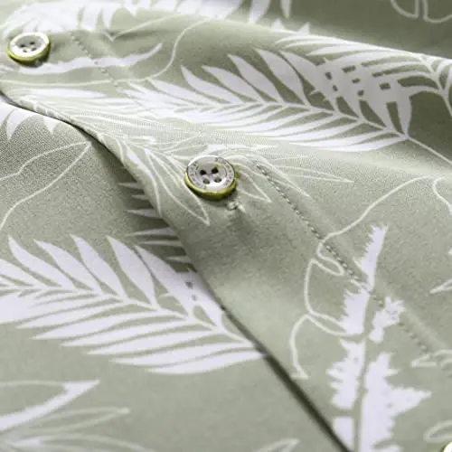 Simmashah Mens Hawaiian Shirt, Short Sleeves Button Down Beach Clothing, Unisex Summer Flamingos Casual Aloha Floral Shirts - 6